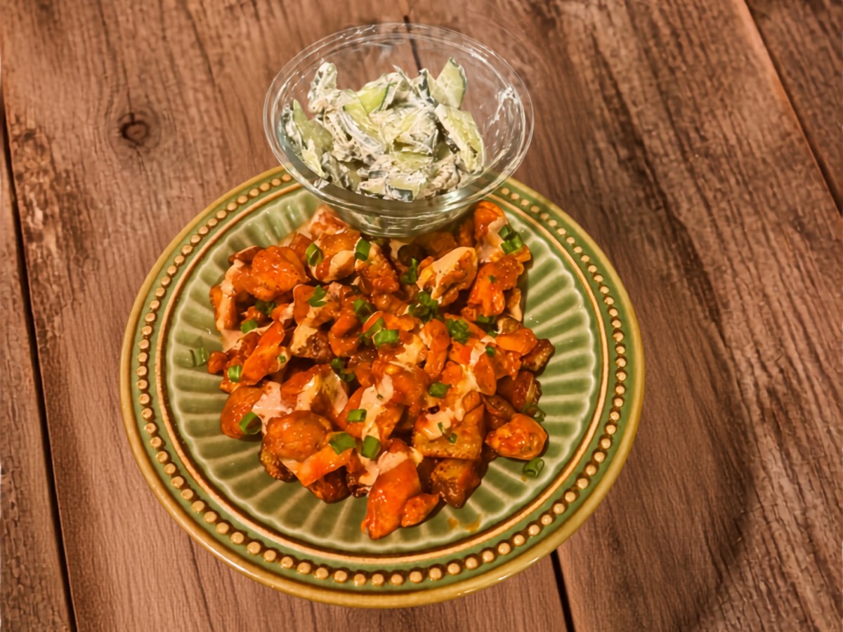 Buffalo Chicken Potato Bowl
